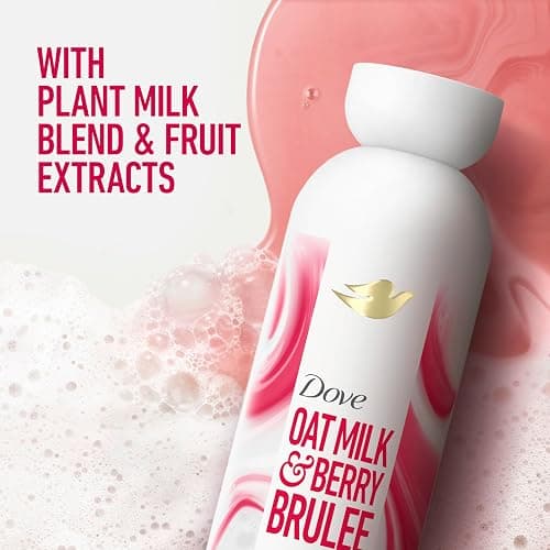 Dove Plant Milk Cleansing Body Wash Oat Milk & Berry Brulee 17.5 fl oz | For dry skin, Helps moisturize skin, With oat milk blend, Sulfate-free formula, Paraben-free care thumbnail 4