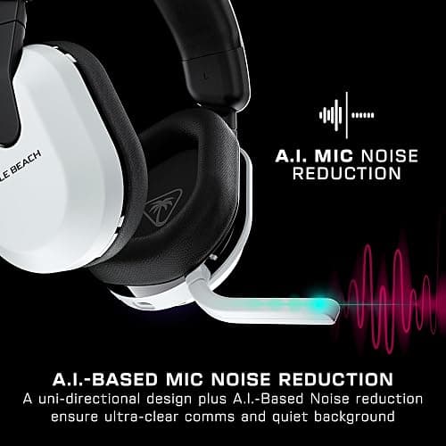 Turtle Beach Stealth 600 Wireless Multiplatform Amplified Gaming Headset for PS5, PS4, PC, & Mobile – Bluetooth, 80-Hr Battery, Noise-Cancelling Flip-to-Mute Mic, 50mm Speakers – White thumbnail 3