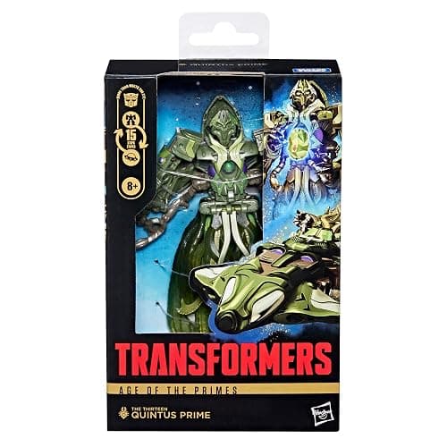 Transformers Age of The Primes The Thirteen Quintus Prime, Deluxe Class 5.5-Inch Converting Action Figure, Robot Toys for Ages 8+ thumbnail 4