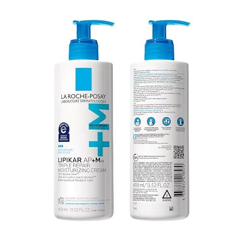 La Roche-Posay Lipikar AP+MAX Triple Repair Moisturizing Body Cream | Face and body lotion for dry skin with shea butter and niacinamide. Gentle on very dry, rough, sensitive skin. thumbnail 9