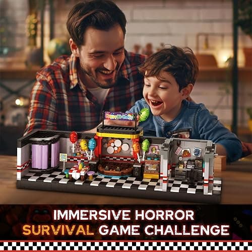 QEINIE Five Nights Security Breach Stage Building Blocks Toys, Classic Horror Game Stage Building Set, Home Decoration Great Birthday Present for Teens, Collectible Present for Game Fans (1388PCS) thumbnail 7
