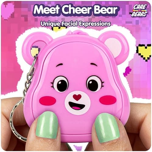 Care Bears Digital Pet - Cheer Bear Nano Pet with Care Features, 1.4” Inch Screen, Handheld Interactive Virtual Pets for Kids, Collectible Electronic Toy, Battery Included thumbnail 3