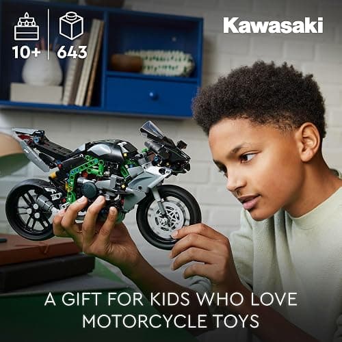 LEGO Technic Kawasaki Ninja H2R Motorcycle Toy - Building Toys for Kids, Boys & Girls, Ages 10+ - Kickstand for Display - Model Kit Birthday Gift - 42170 thumbnail 2