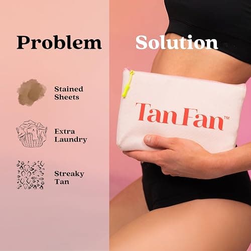 Tan Fan Self Tan Sleep Sac - Keep Sheets Clean from Fake Tanner Stains - 100% Cool Silky Lightweight Poly - Won’t Transfer Rub or Absorb Tanning Lotion - Roomy Breathable Large w Foot Openings (Pink) thumbnail 8