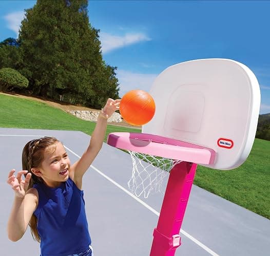 Little Tikes Easy Score Basketball Set, Pink- Amazon Exclusive 22.00 L x 23.75 W x 61.00 H Inches thumbnail 5