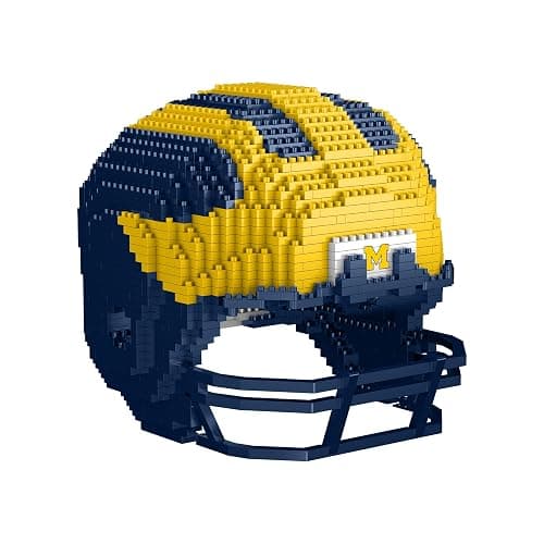 FOCO NCAA Unisex-Adult NCAA College 3D BRXLZ Puzzle Replica Helmet Set - Image 1