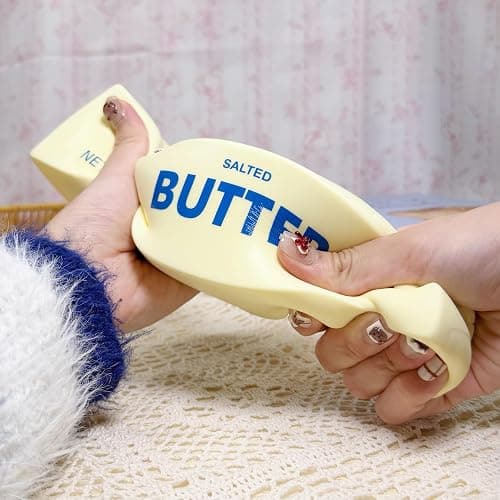 9.5 Inch Butter Squishy,Large Slow Rising Squishy，Sticky Butter Sticks Squeeze Toy,Valentine's Day Gift,Party Favor Gift thumbnail 7