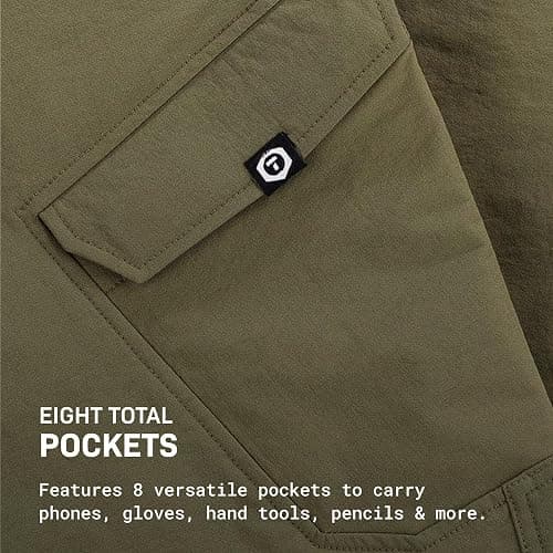 TRUEWERK Men's Work Pants - T2 WerkPant Technical Workwear, Water Resistant, Lightweight, Multi-Pocket with 4-Way Stretch thumbnail 5