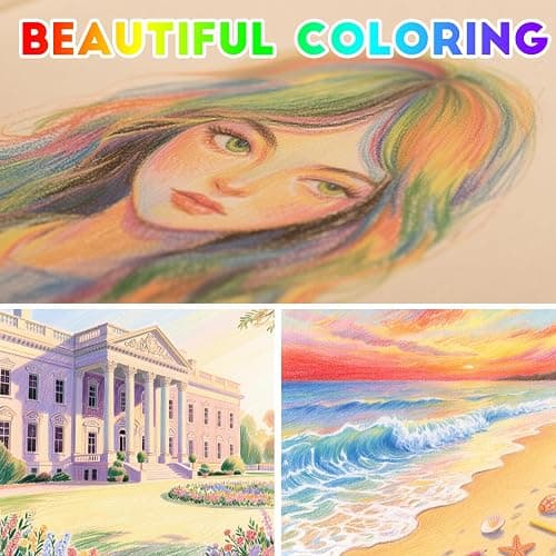 Karuamodomi 12 Rainbow Colored Pencils Set,Art Supplies,Teen Girl Gifts Trendy Stuff,Party Favors Arts and Crafts for Kids Ages 4-12,Coloring Pencil for Adult Coloring Book,Drawing & Sketch Pencil thumbnail 4