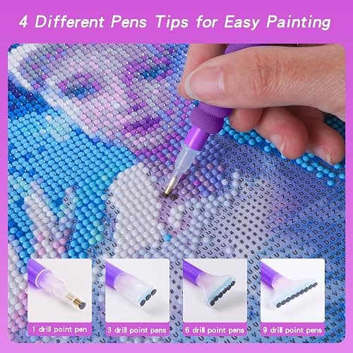 LYMUSUMI Diamond Art Storage Containers 60 Slots Diamond Painting Tool | Diamond Painting Accessorie Portable Bead Organizer Boxes for Adults（Purple） thumbnail 4
