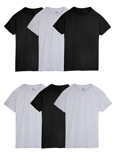 Fruit of the Loom Men's Crew Tee Undershirts, Moisture Wicking & Tag Free, Also Available in Big & Tall - Image 1