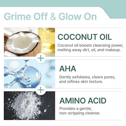 Illiyoon Gentle Deep Cleansing Oil | Lightweight Facial Cleanser with Coconut Oil & AHA/BHA for Makeup, Fragrance-Free, Sebum & Blackhead Removal, Korean Skin Care, 8.45 fl.oz. thumbnail 3