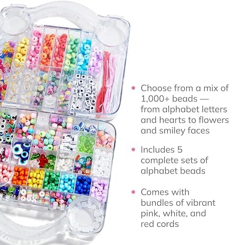 BaubleBar Ultimate DIY Bracelet Kit | 1000+ Pcs | Great for a Gift or Party | Bracelet Jewelry Making Kit with Beads thumbnail 3