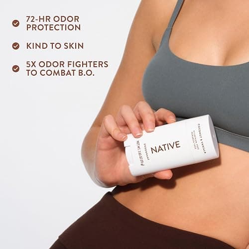 Native Deodorant Contains Naturally Derived Ingredients, 72 Hour Odor Control | Deodorant for Women and Men, Aluminum Free with Baking Soda, Coconut Oil and Shea Butter | Coconut & Vanilla thumbnail 6