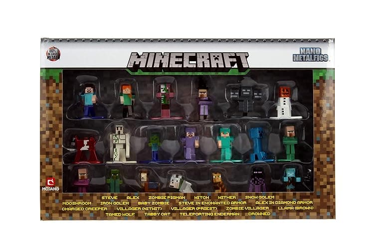 Jada Toys Minecraft 1.65" Die-cast Metal Collectible Figurine 20-Pack Wave 2, Toys for Kids and Adults, Multi (30770) thumbnail 2