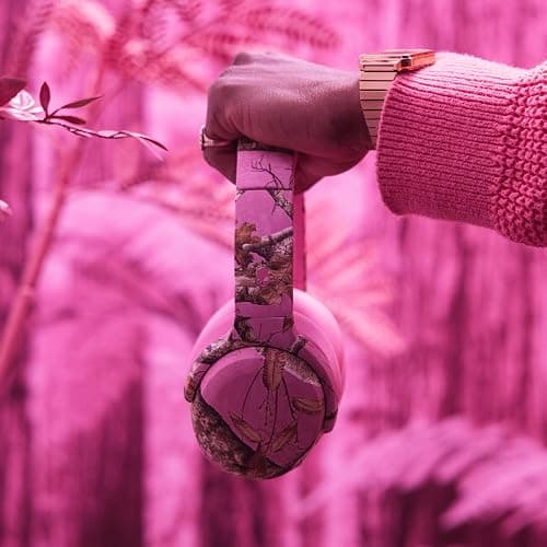 Skullcandy Crusher ANC 2 Wireless Over-Ear Bluetooth Headphones with Multi-Sensory Bass, Active Noise Cancelling, Up to 60 Hours Battery, Microphone for iPhone Android - Realtree Edge Colors Pink thumbnail 8