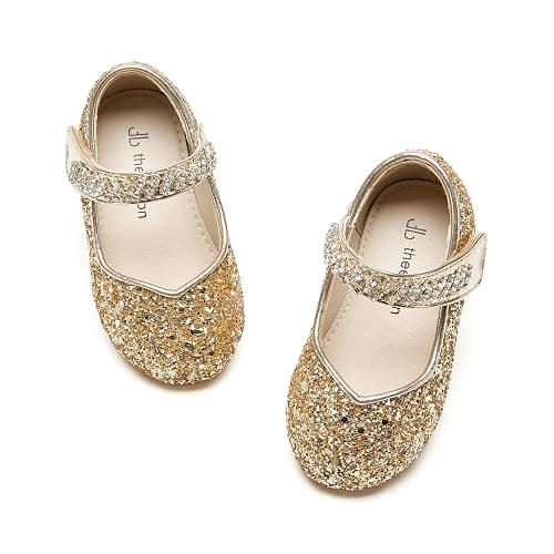THEE BRON Toddler Girls Dress Shoes Ballet Mary Jane Flats Princess Costume Shoes - Image 1