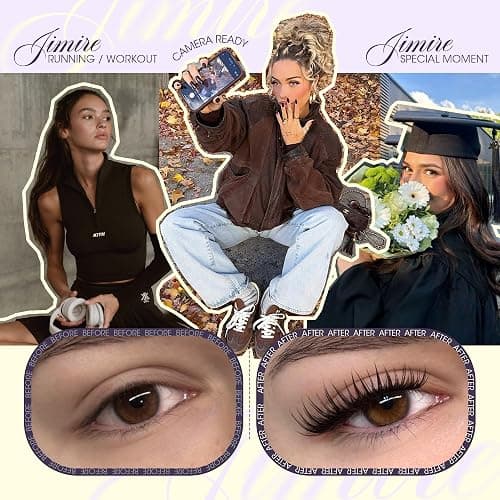 Wispy Lash Clusters Natural Look Manga Eyelash Clusters 10-16MM Spiky Cluster Eyelash Extensions D Curl Fluffy Lash Extensions Individual Cluster Lashes Wispy Pestañas Postizas thumbnail 6