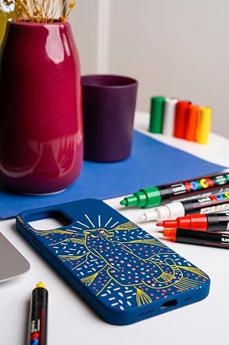Posca Pens PC-5M Felt Tip Acrylic Paint Colouring Set. Opaque Coloured Permanent Markers for Adults and Children. Ideal on Fabric, Graffiti, Watercolour, Outline, Drawing, Window and Glass Art. 8 Pack thumbnail 2
