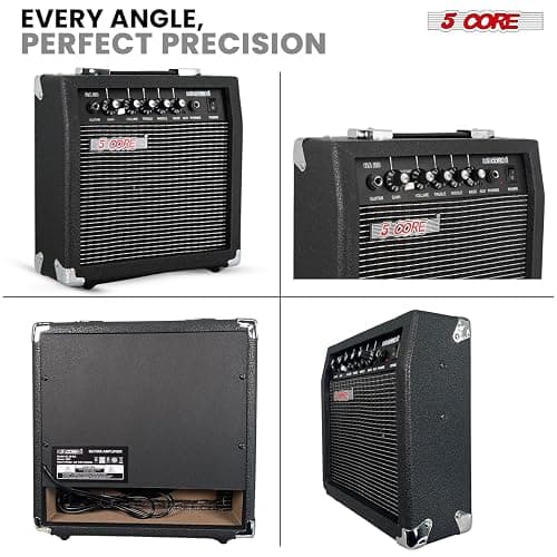 5 Core Guitar Amp 20 Watt Electric Amplifier w Built in 6.5" Speaker Aux Headphone Jack Portable Mini Practice Amps w Gain Bass Treble Volume and Mid thumbnail 7