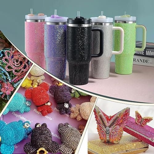 20700Pcs 4mm Resin Flatback Rhinestones Tumbler Non-hotfix Round Gems for Nails Crafts Clothes Shoes Decoration(4mm,Mixed Color) thumbnail 5