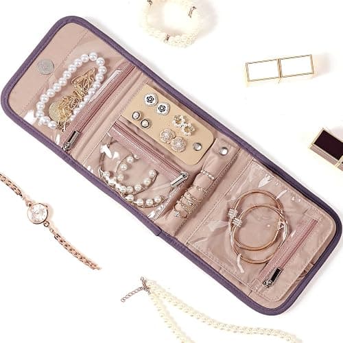 foldable travel jewelry organizer thumbnail 2