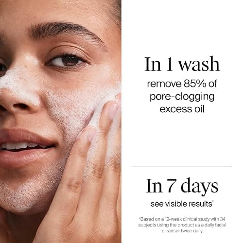 Neutrogena Evenly Clear Acne Cleanser with 2% Salicylic Acid & 2% PHA Exfoliant, Gentle Foaming Face Wash Clears Clogged Pores & Blackheads While Visibly Fading Look of Post-Acne Marks, 9.1 fl. oz thumbnail 5