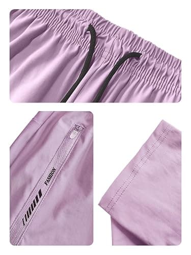 Hidkat Women's Outdoor Hiking Pants Lightweight Breathable Quick Dry Stretchy Running Athletic Pants with Zipper Pocket thumbnail 5
