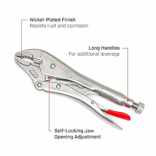 Crescent 5 Piece Curved & Long Nose Locking Plier Set | CLP5SETN-08 thumbnail 3