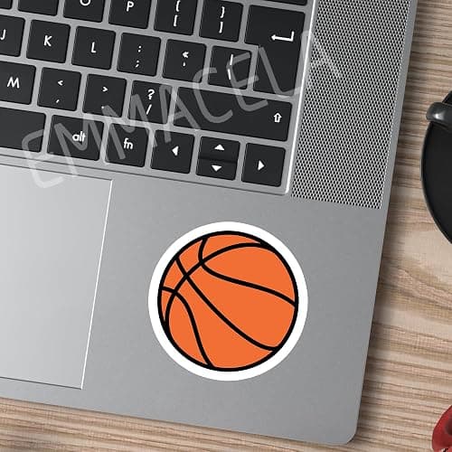 (3PCS) Basketball Stickers – Waterproof Vinyl Decals for Laptops, Water Bottles, Tumblers, Basketball Gift for Player Team and Fan 3" x 3". thumbnail 5