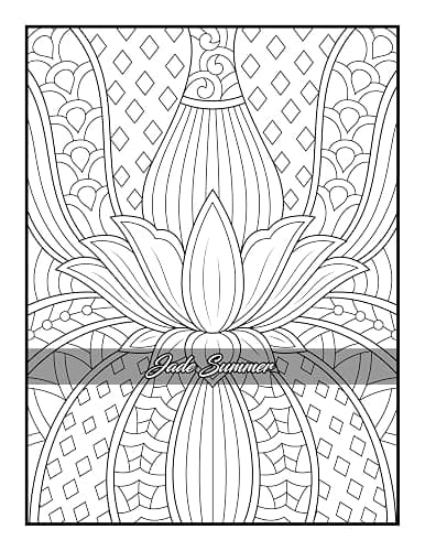 100 Amazing Patterns: An Adult Coloring Book with Fun, Easy, and Relaxing Coloring Pages thumbnail 31