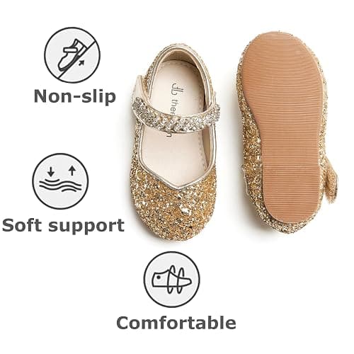 THEE BRON Toddler Girls Dress Shoes Ballet Mary Jane Flats Princess Costume Shoes thumbnail 7