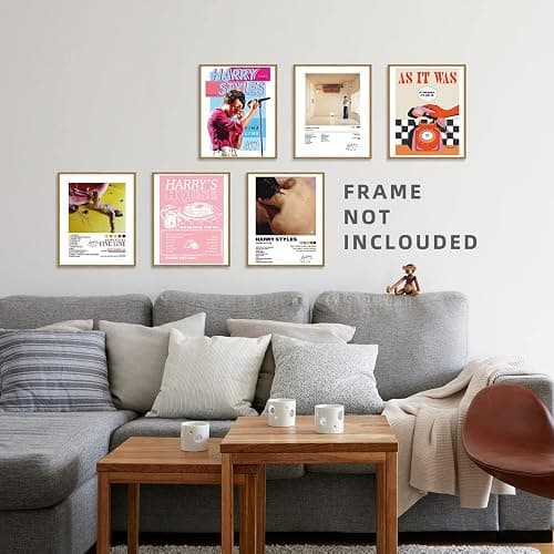 Harry Styles Poster Gifts 8x10 Canvas Prints Unframed Set of 6 Music Posters for Room Aesthetic Wall Decor Taylor Swift Poster Canvas Wall Art thumbnail 2
