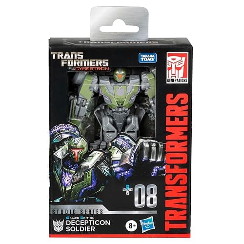 Transformers Toys Studio Series Deluxe War for Cybertron 08 Gamer Edition Decepticon Soldier, 4.5-inch Converting Action Figure, 8+ thumbnail 4