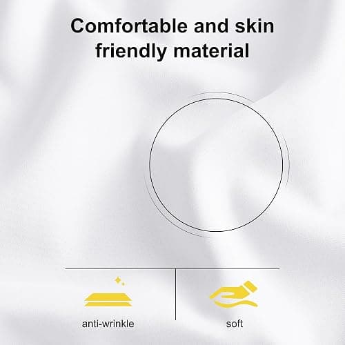 NICETOWN 100% Blackout Curtain Panels, Rod Pocket Window Curtains with Black Liner for Nursery, 84 inches Drop Cold and Full Light Blocking Draperies (White, 2 Pieces, 52 inches Wide Each Panel) - 52"W x 84"L (Pack of 2) - Pure White thumbnail 9