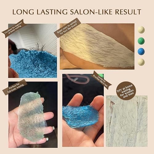 GIRLEARLE Premium Digital Waxing Kit for Women and Men, Wax Warmer Hair Removal at Home with Wax Beads & Silicone Pot, Target Different Types of Sensitive Skin Brazilian Bikini, Facial, Leg, Full body thumbnail 2
