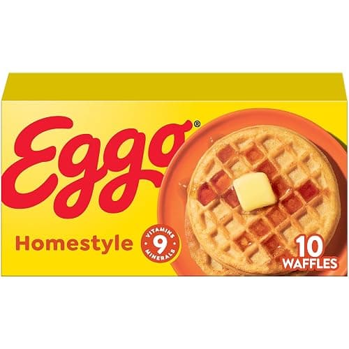 Eggo Homestyle Waffles, Breakfast Food, Frozen Breakfast, 10 Waffles (Frozen) - Image 1