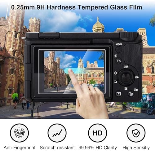 Rieibi Silicone Case for Canon G7X Mark III Case, G7X Mark III Accessories with 2 pcs sreen Protectors,Detachable Lens Cover for Canon G7X Mark III Cover thumbnail 7