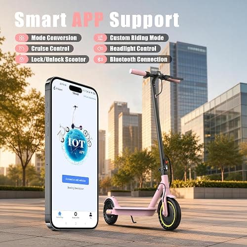 WERHY Electric Scooter, 500W/350W Powerful Motor & 19MPH Top Speed | 16/25/27 Miles Range, Folding E Scooter with Dual Braking for Teens and Adults thumbnail 5