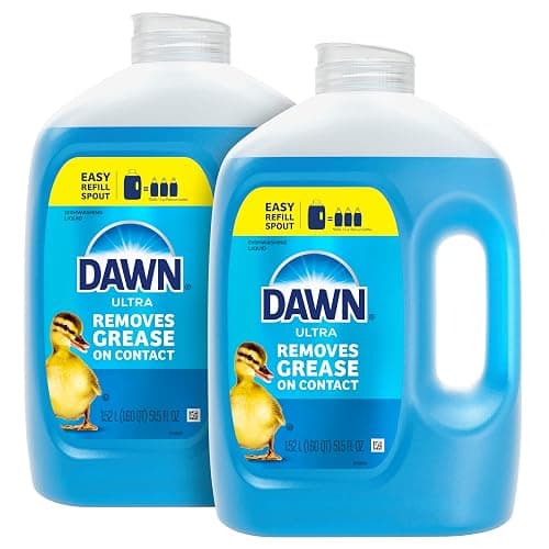Dawn Ultra Original Dish Soap Refill Jug Large Size Original Blue Liquid Dishwashing Detergent, Powerful Dawn Dish Soap for Grease, 51.5oz (Pack of 2) - Image 1