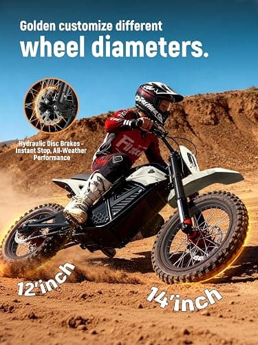 ESKUTE Electric Dirt Bike for Teens Adults, Mid-Drive Motor 3500W Peak, Electric Motorcycle 48V23Ah Battery, Hydraulic Brake，53Mile,38mph, Hydraulic Nitrogen Shock Absorbers thumbnail 2