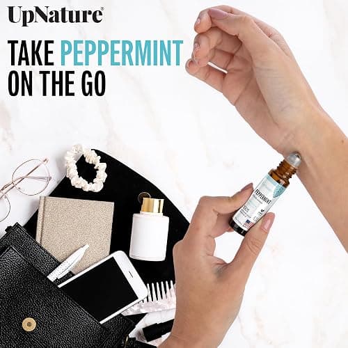 UpNature Peppermint Essential Oil Roll On - Natural Nausea Morning Sickness Relief for Pregnant Women - Pregnancy Must Haves Rollerball Roller thumbnail 5