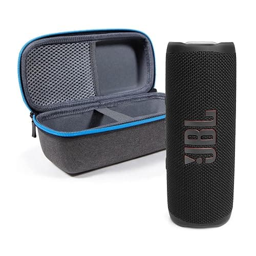 JBL Flip 6 (Black) + Bundle with divvi! Protective Hardshell Case - Image 1