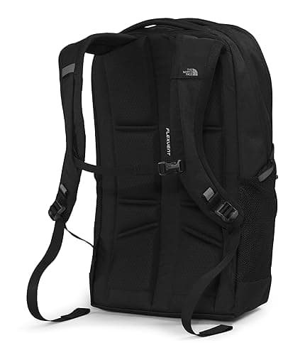 THE NORTH FACE Women's Jester Luxe Everyday Laptop Backpack, TNF Black/Burnt Coral Metallic, One Size thumbnail 4