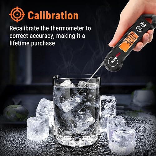 TempPro TP19H Waterproof Digital Meat Thermometer with Ambidextrous Backlit and Motion Sensing Cooking Food Thermometer for BBQ Grill Smoker Oil Fry Candy Thermometer (Previously ThermoPro) thumbnail 6