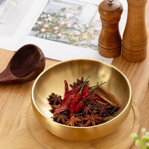 CM CHIC MONDAY 7.4 INCH Decorative Bowl, Key Bowl for Entryway Table, Key Holder Bowl, Decorative Bowls for Home Decor(Gold) thumbnail 5