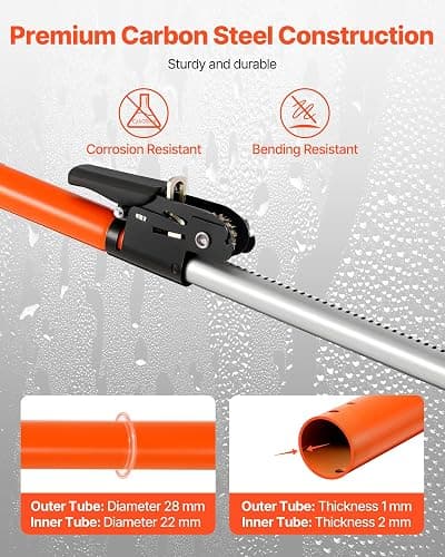 VEVOR Cargo Bar, Ratcheting Cargo Bars Adjustable from 40" to 73", Heavy-Duty Steel Cargos Stabilizer with Storage Net & Divider Bar, Telescoping Load Lock Bars for SUVs, Sedans thumbnail 4