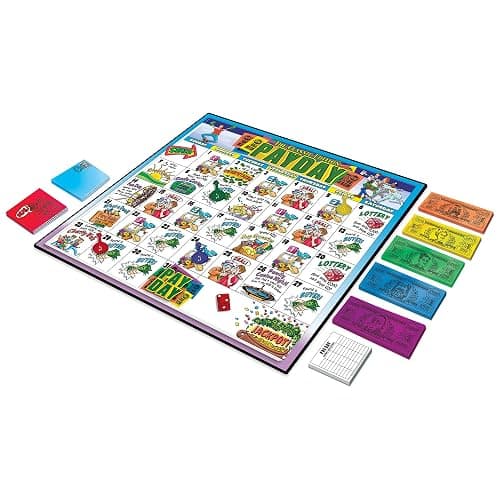 The Game of Pay Day with Popular 1970's Artwork by Winning Moves Games USA, Where Players Make and Spend Money for Fun, for 2-4 Players, Ages 8+ thumbnail 4