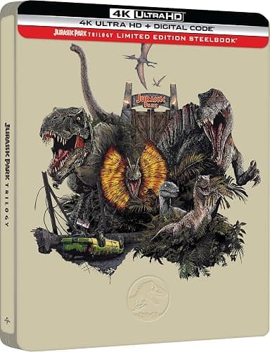 Jurassic Park Trilogy (Jurassic Park / The Lost World: Jurassic Park / Jurassic Park III) - Limited Edition Steelbook 4K Ultra HD + Digital thumbnail 3