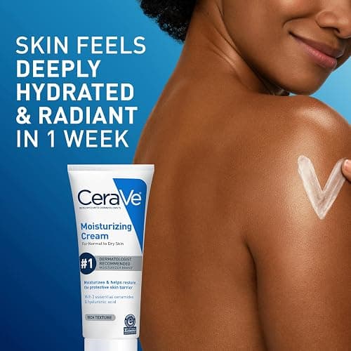 CeraVe Moisturizing Cream, Face Body Moisturizer, Normal to Dry Skin, 8 Fl Oz thumbnail 7